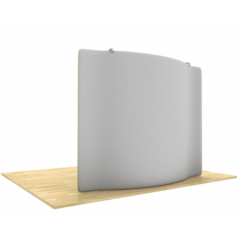 WT8C_BACK Standard 8ft curved tension fabric display