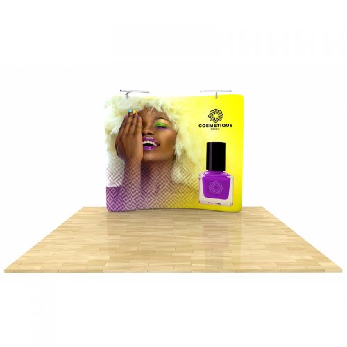 Standard 8ft curved tension fabric display